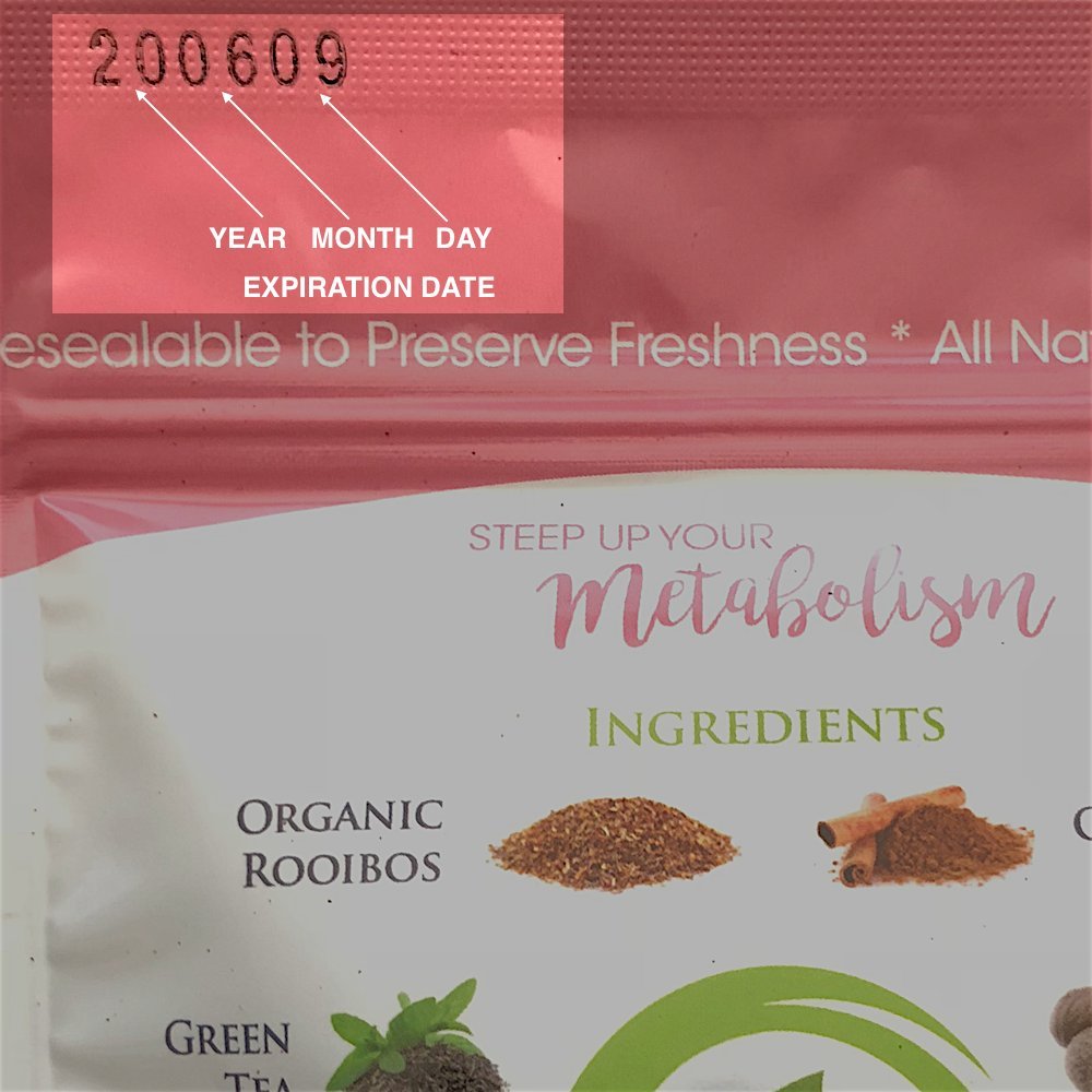 FATBOM etiqueta con información para uso e ingredientes