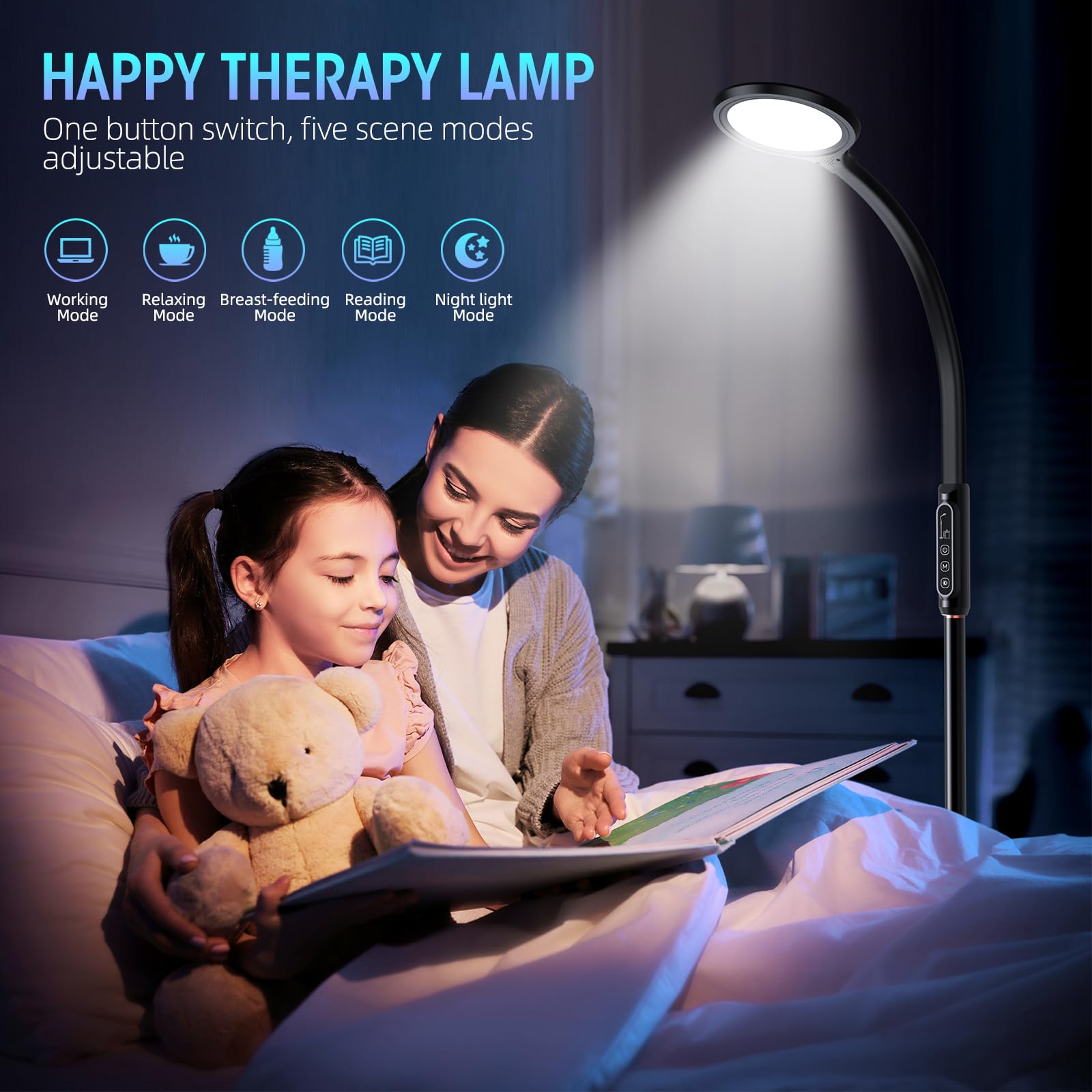 FBBJFF cuello flexible 360 grados para orientar la luz con precisión