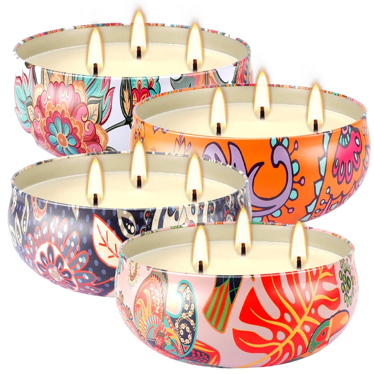 fclayvts vela frontal en tarro boho, aporta ambiente elegante