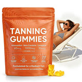 FCOIN empaque frontal de gomitas bronceado mostrando diseño y cantidad