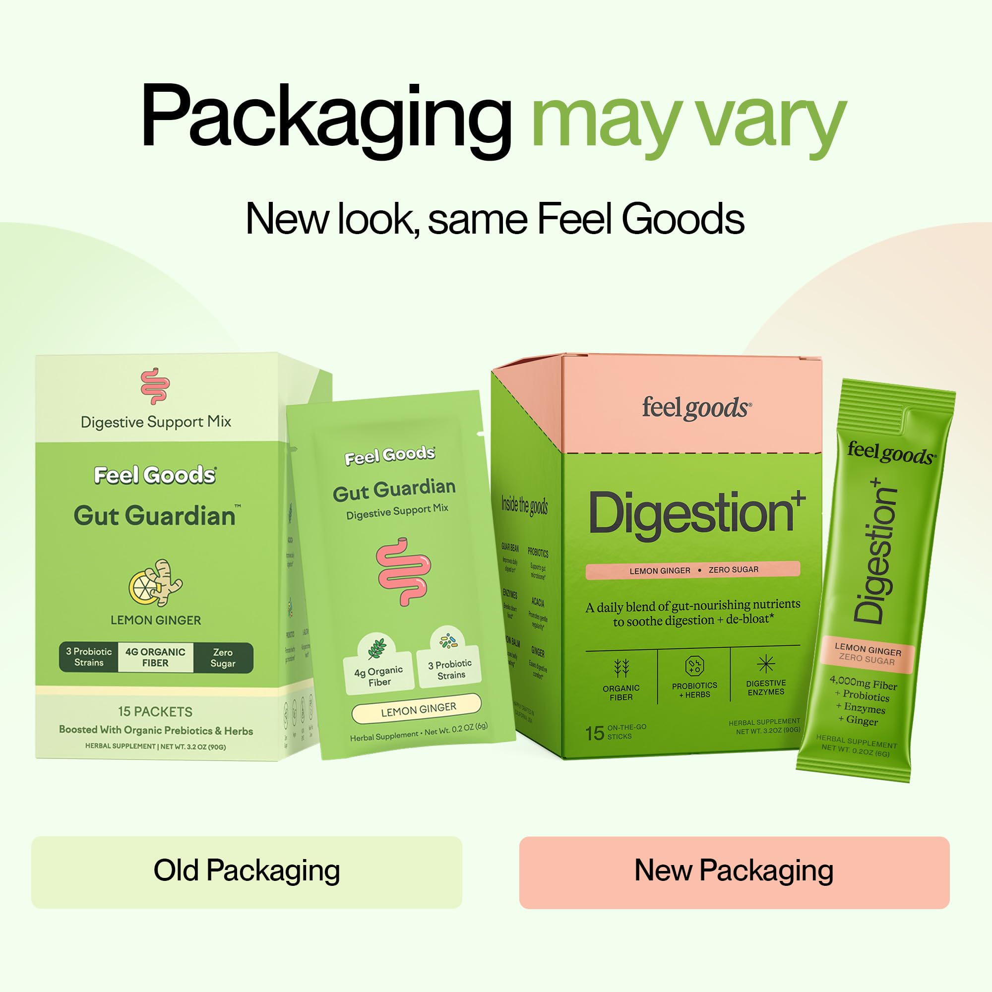 Feel Goods escenario lifestyle en cocina transmitiendo bienestar digestivo