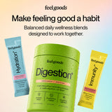 Feel Goods uso en viaje, stick en mochila para soporte digestivo móvil