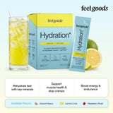 Feel Goods sobre individual Hydration+ listo para mezclar en agua
