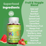 Frasco abierto Feel Great con gominolas visibles para control de porciones