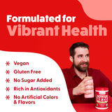 Feel Great etiqueta con ingredientes orgánicos y certificación USDA visibles