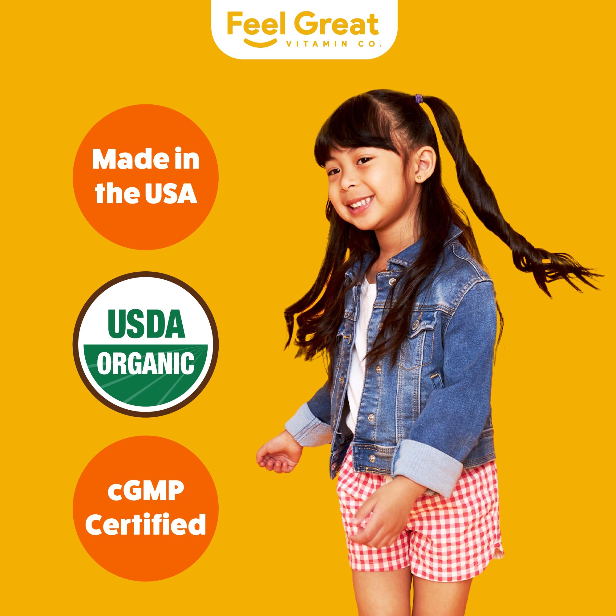 Feel Great cuchara con gota para mostrar la dosis práctica y sin azúcar