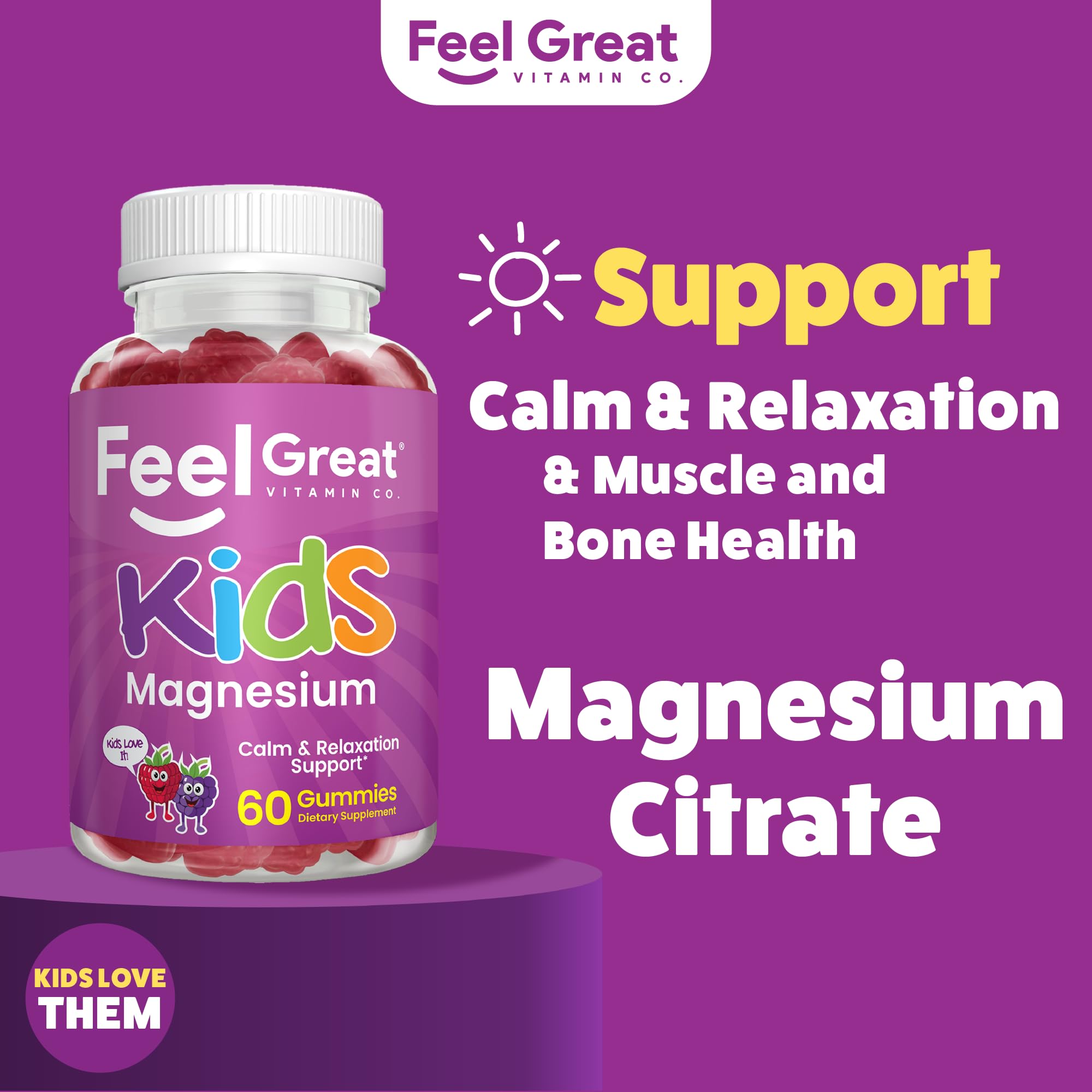The Feel Great Vitamin Company gominolas dispersas que muestran color y forma apetecible