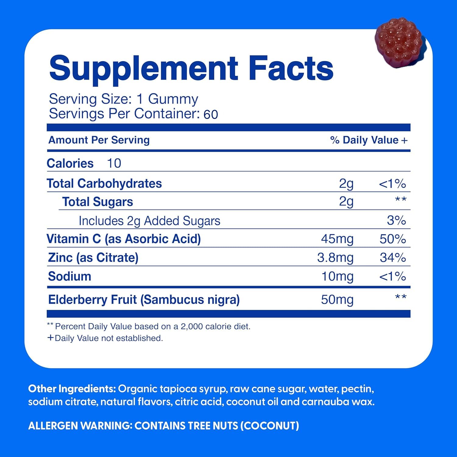 Feel Great Vitamin Company etiqueta nutricional legible con ingredientes clave