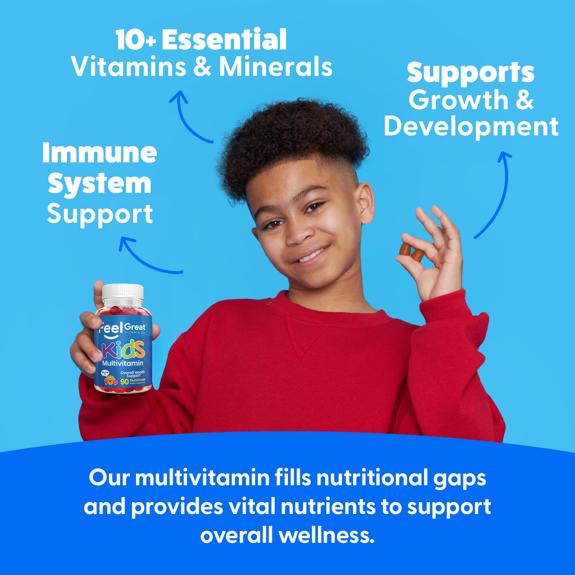 Feel Great Vitamin Company etiqueta nutricional clara para elección informada