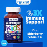 Feel Great Vitamin Company gominolas en mano señalando textura masticable