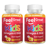 The Feel Great Vitamin Company envase frontal mostrando gomitas y beneficios