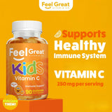 Feel Great Vitamin Co. primer plano de textura suave que facilita masticar