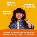 Feel Great Vitamin Co. gominolas en mano para administración infantil rápida