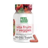 FeelGood Superfoods envase frontal mostrando 60 cápsulas y beneficios