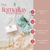 Femallay producto en un escenario íntimo mostrando ambiente cómodo y romántico