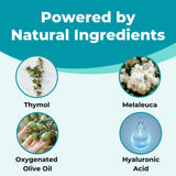 FemiClear ingredientes naturales (oliva, melaleuca) para cuidado íntimo suave