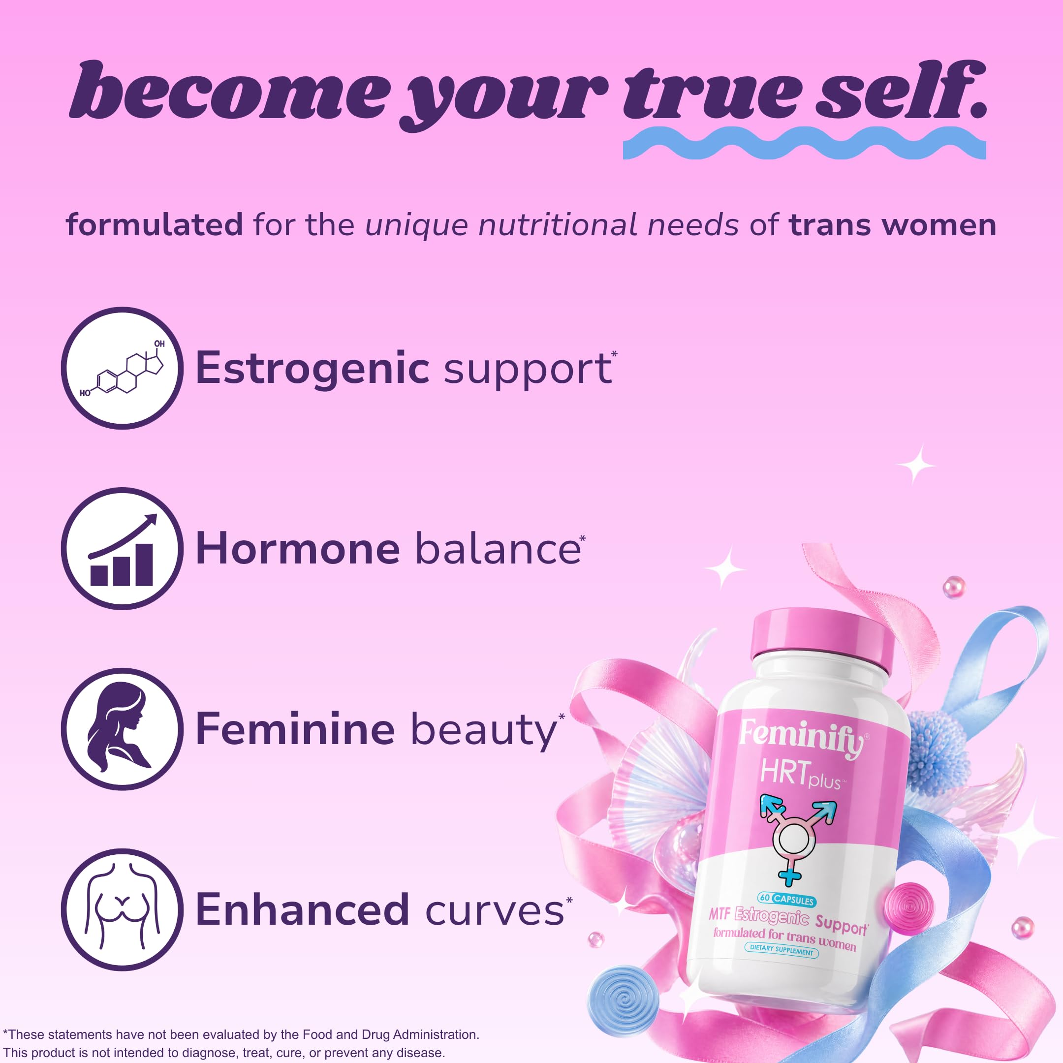 Feminify detalle de textura de cápsula sugiriendo calidad y pureza