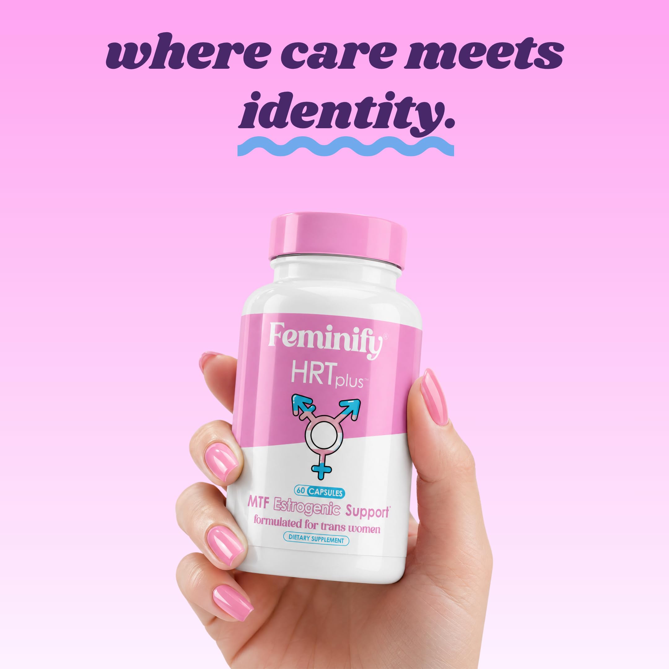 Feminify botella junto a productos de cuidado para integración en rutina