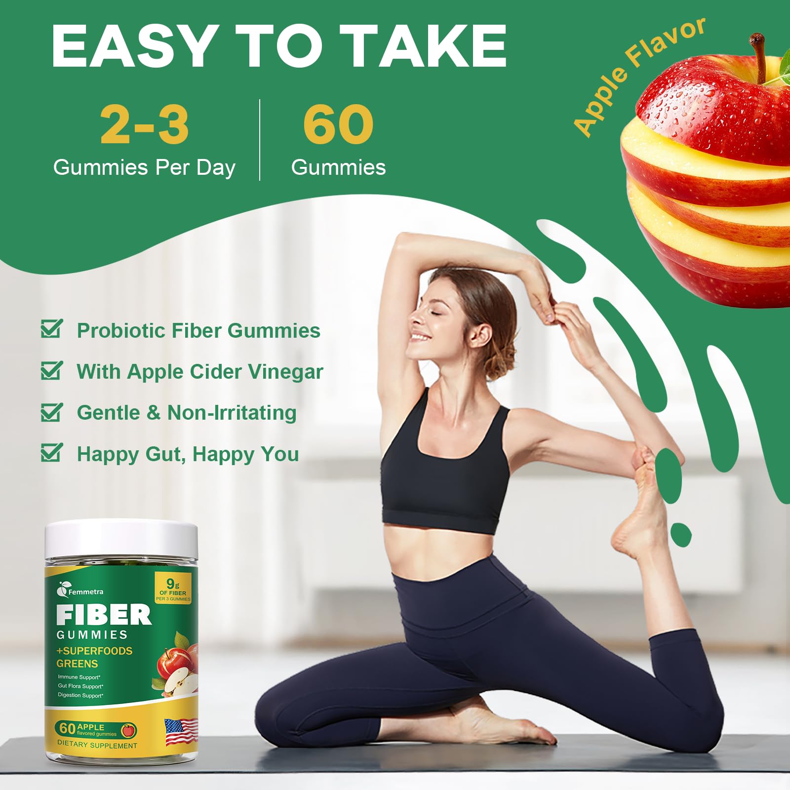 Etiqueta Femmetra con información nutricional y lista de ingredientes clara