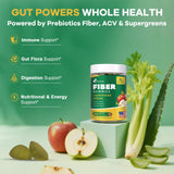 Ingredientes Femmetra con espirulina y kale, mostrando fuente vegetal y nutrientes