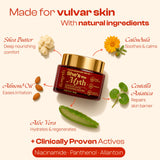 Femyth etiqueta con ingredientes clave visible y clara