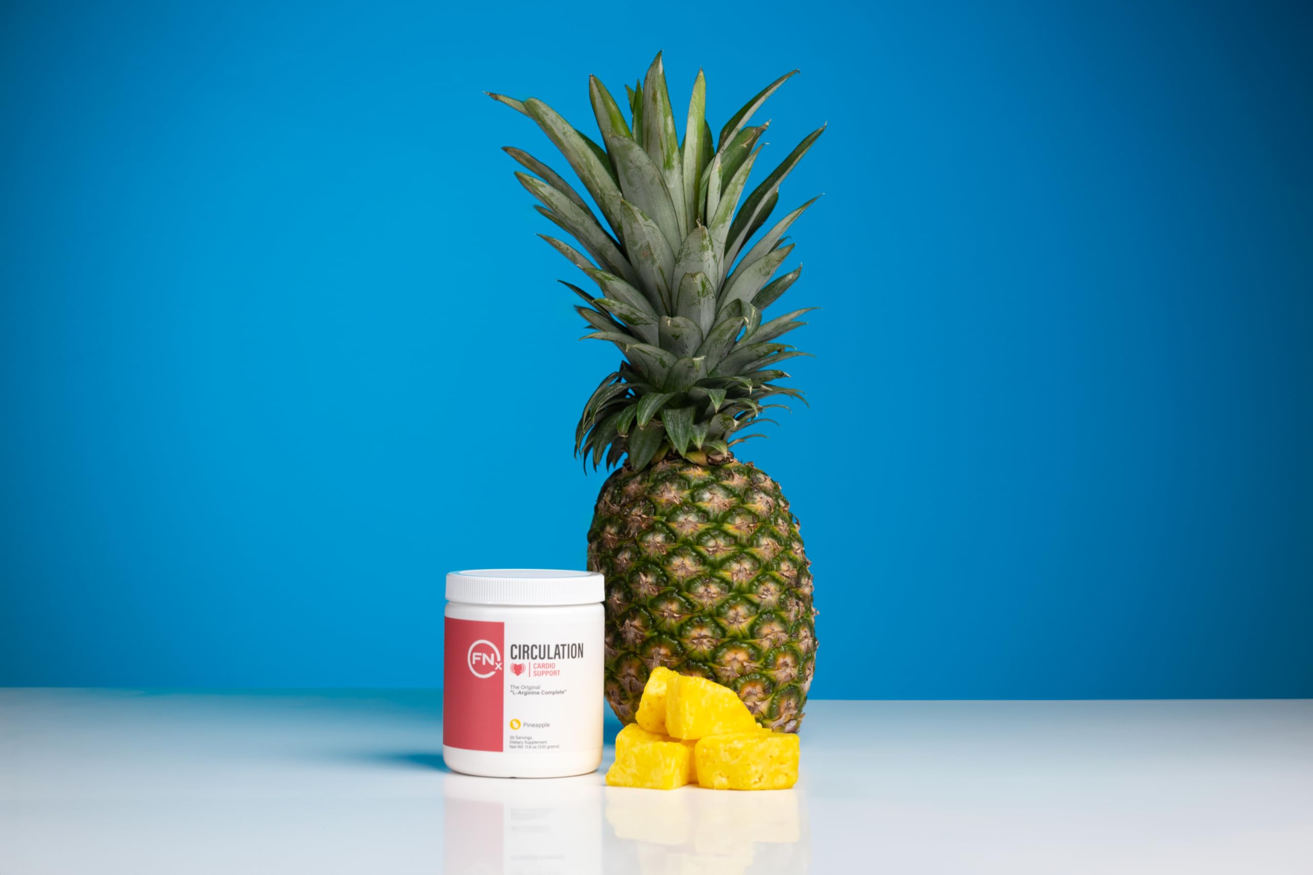 Primer plano del sello nutricional de Fenix Nutrition para información clara