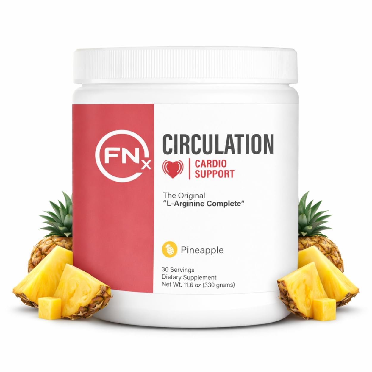 Fenix Nutrition envase frontal mostrando sabor piña y energía