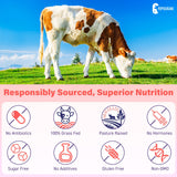 Fepoukak visual de órganos y plantas clave, origen grass-fed y vegetal
