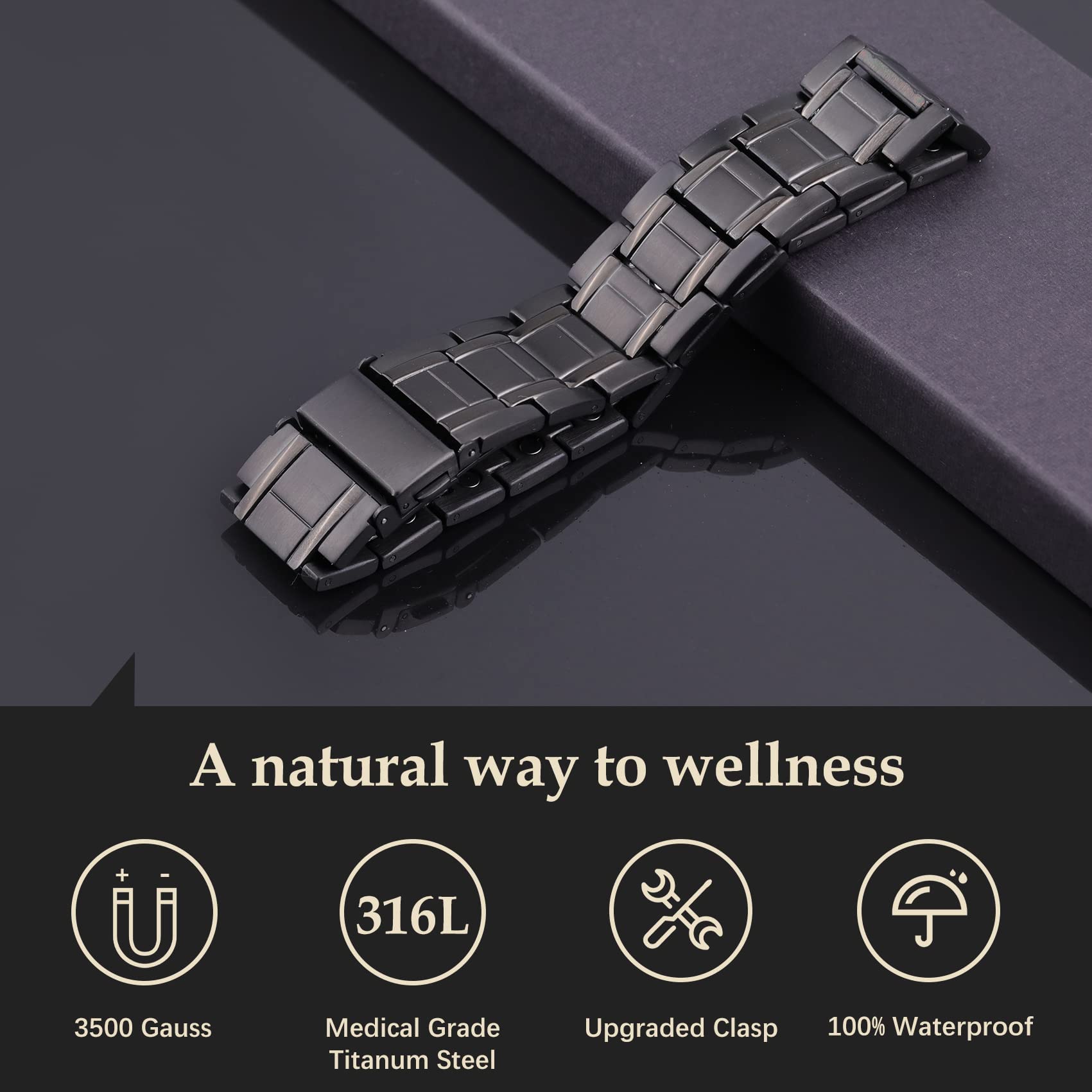 Feraco pulsera con ropa informal en escena de estilo diario