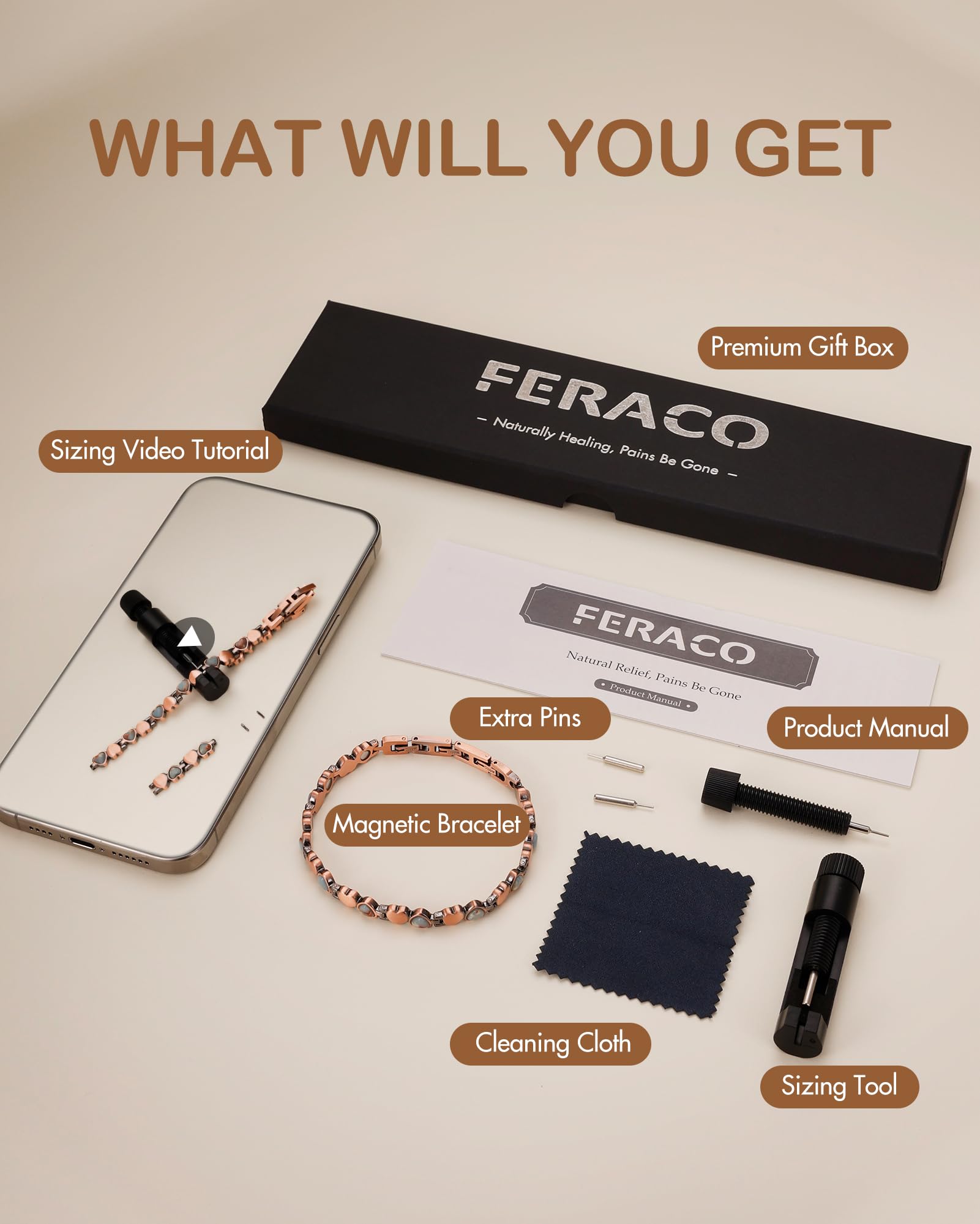 Feraco caja de regalo elegante lista para entregar como presente