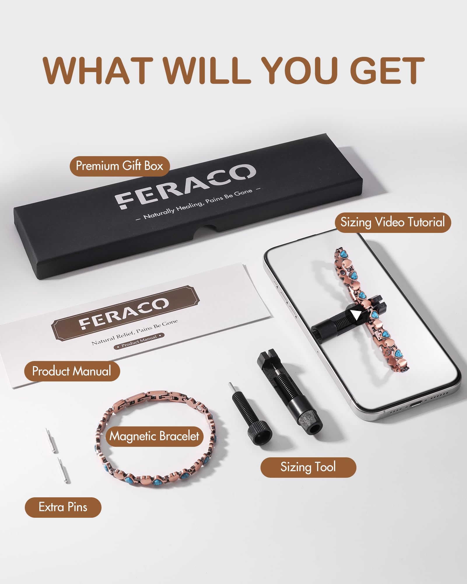 Feraco caja de regalo elegante lista para obsequiar