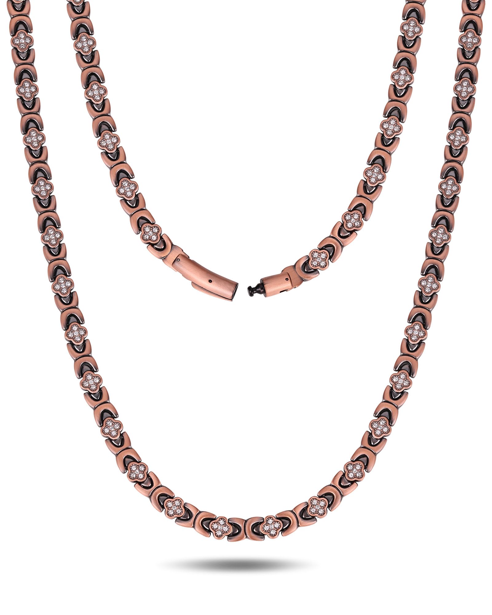 Feraco collar frontal con brillo pulido y apariencia elegante