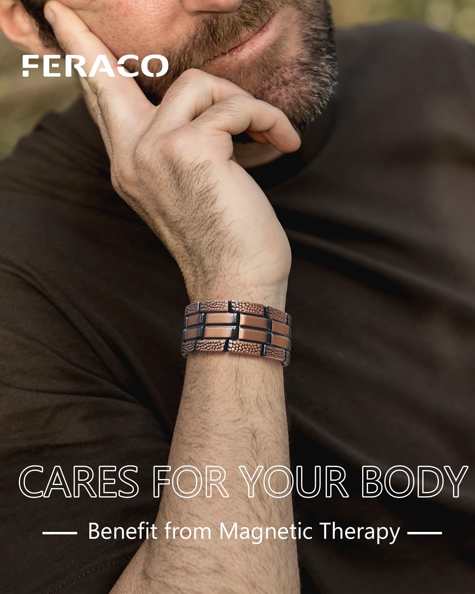 Feraco detalle de textura de cobre resaltando acabado anti-oxidación y resistencia