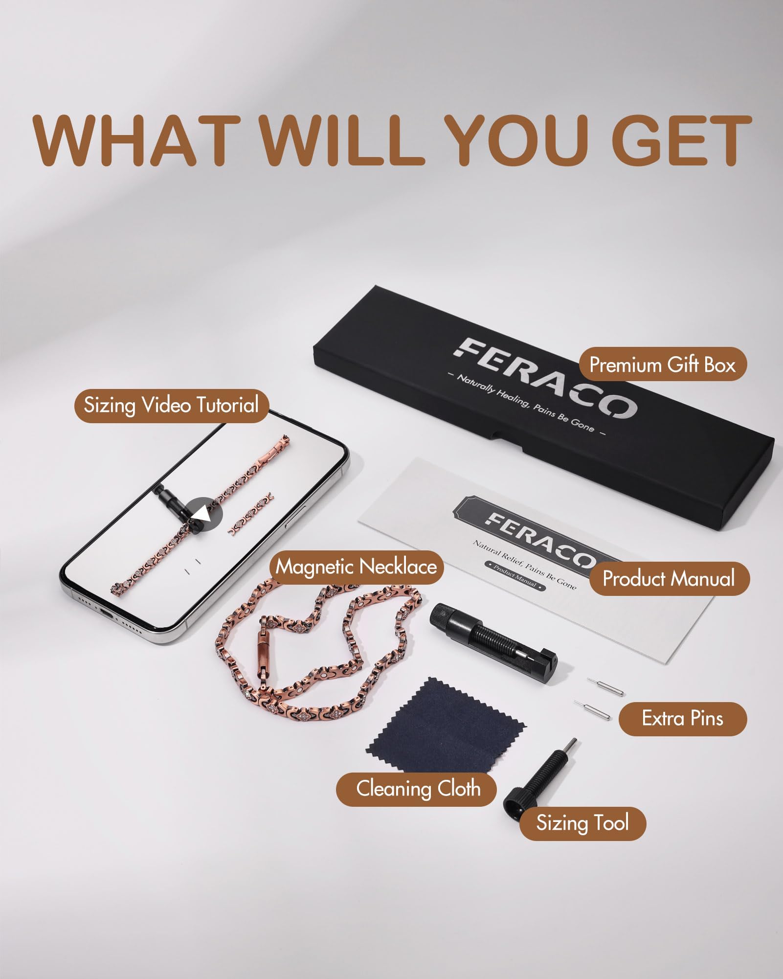Feraco collar en uso, ejemplo de combinación con ropa cotidiana