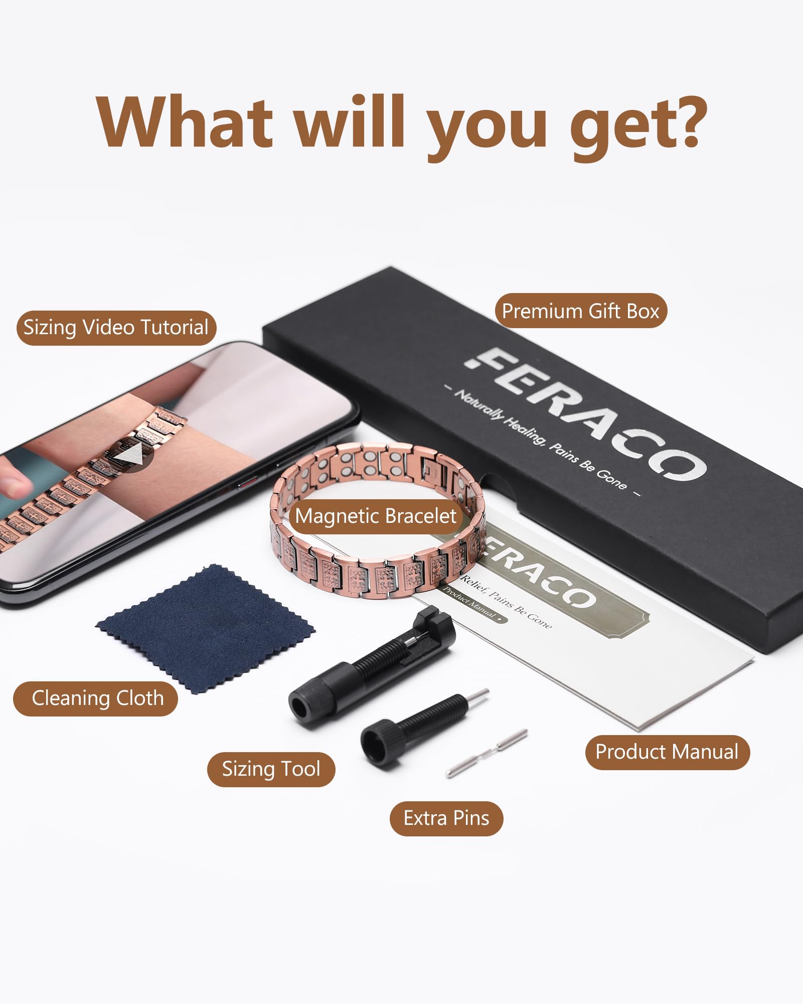 Feraco pulsera en ambiente casual que completa un look moderno