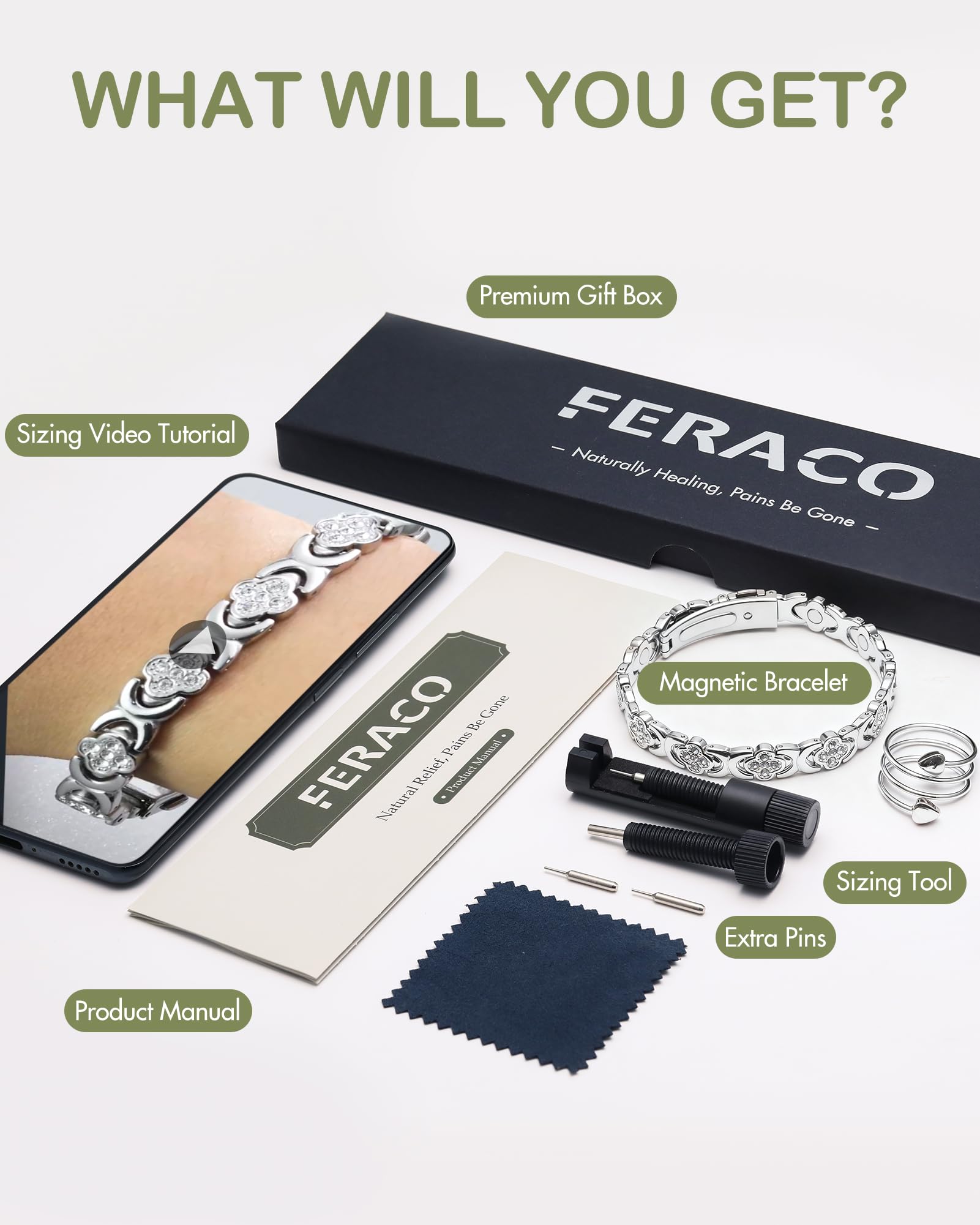 Feraco estuche regalo elegante que protege y realza la presentación del set