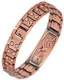 Feraco pulsera frontal mostrando diseño de águila y acabado brillante