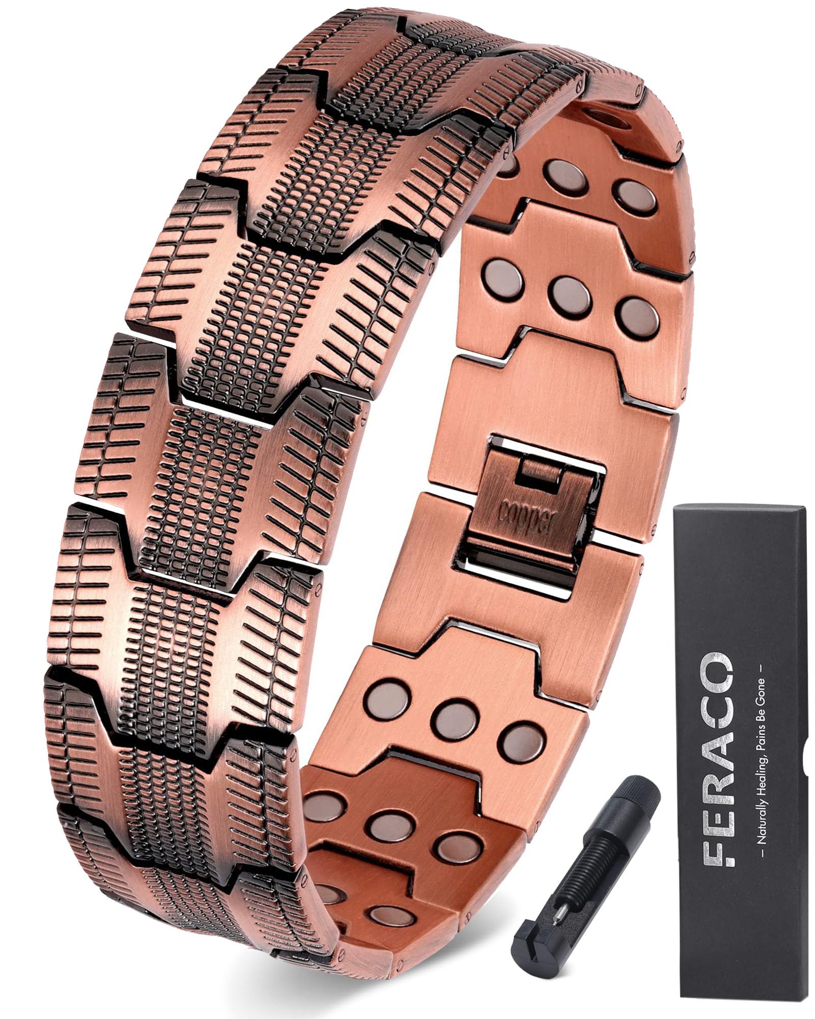 Feraco caja de presentación elegante mostrando la pulsera como regalo