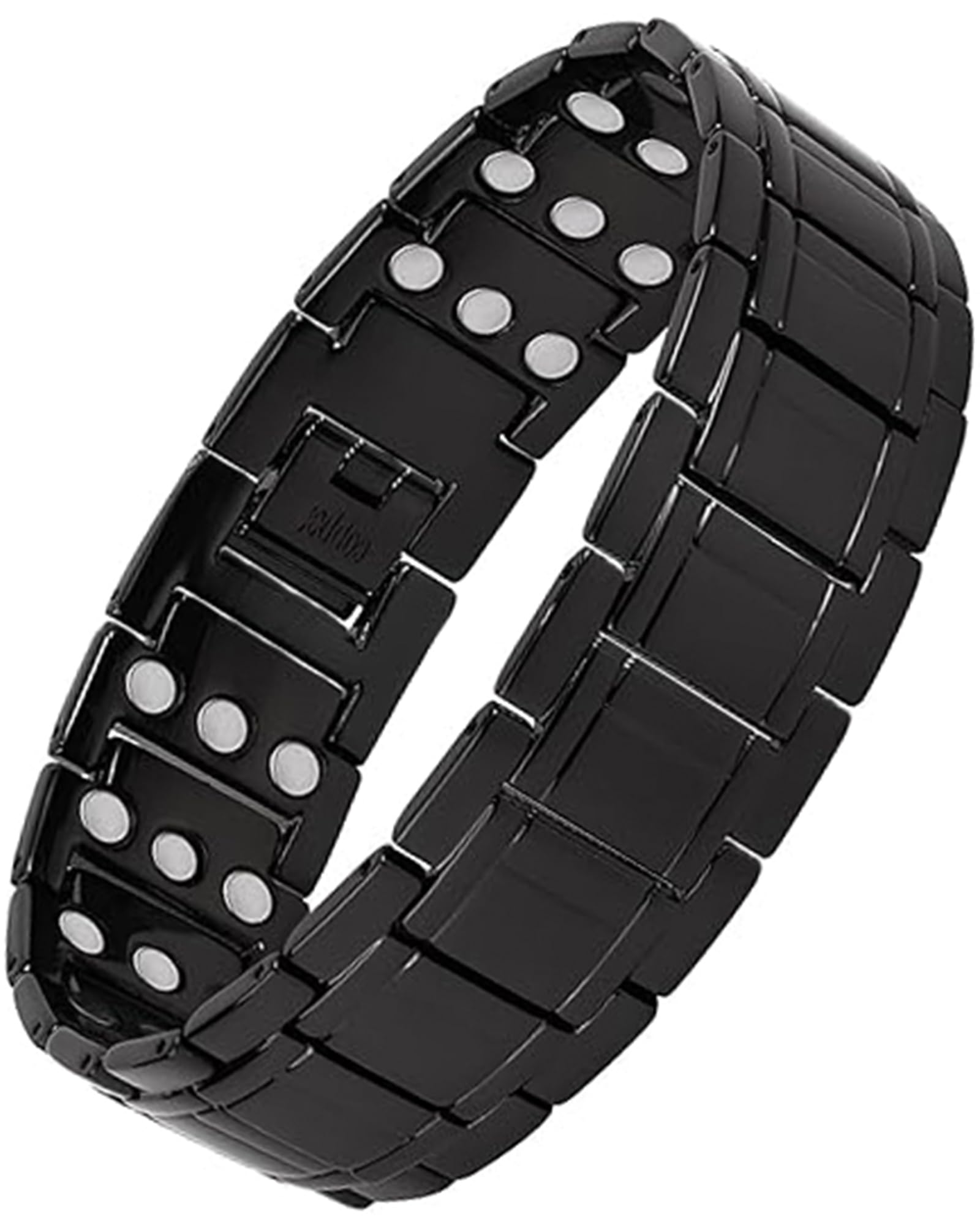 Feraco pulsera de cobre vista frontal con cierre, estilo masculino y durabilidad