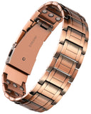 Feraco pulsera de cobre frontal mostrando diseño clásico y acabado brillante
