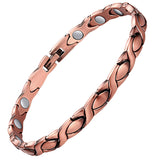 Feraco pulsera cobre frontal mostrando diseño elegante