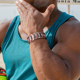 Feraco pulsera junto a regla para comparar tamaño y ajuste fácil