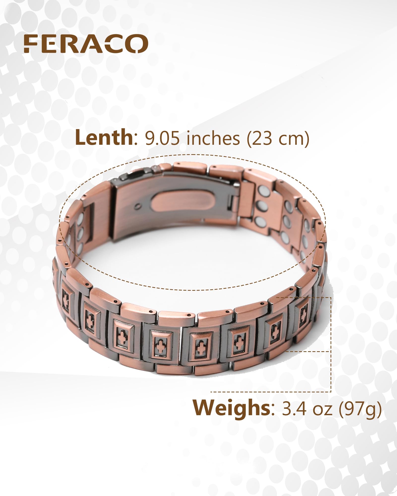 Feraco pulsera en estuche de regalo lista para entregar