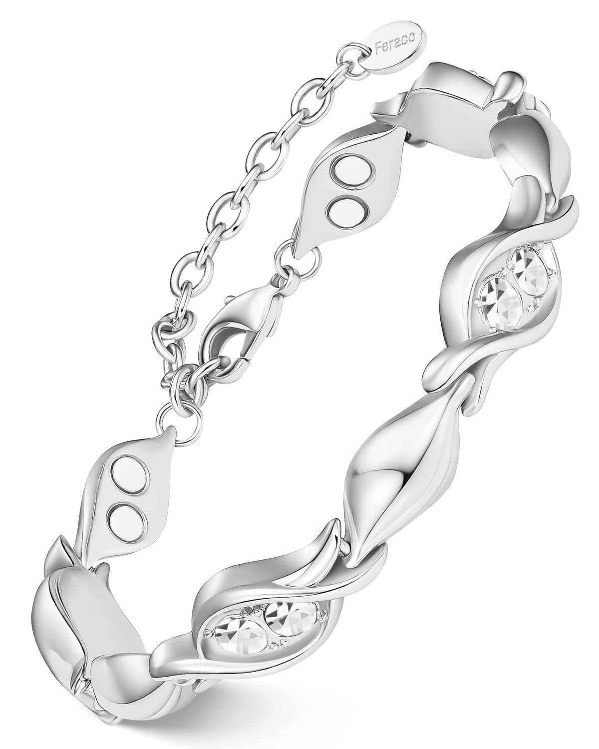 Feraco pulsera frontal mostrando diseño elegante y ajuste cómodo