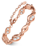 Feraco pulsera frente rose gold mostrando diseño elegante y versatilidad