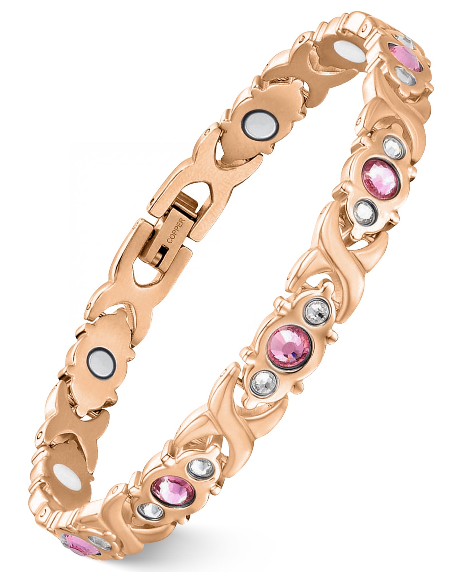 Feraco pulsera frontal rosé mostrando diseño y elegancia