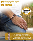 Feraco pulsera en muñeca mostrando aspecto diario y combinación con reloj