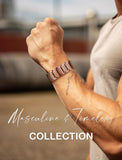 Feraco hombre usando pulsera en entorno casual para un look diario refinado
