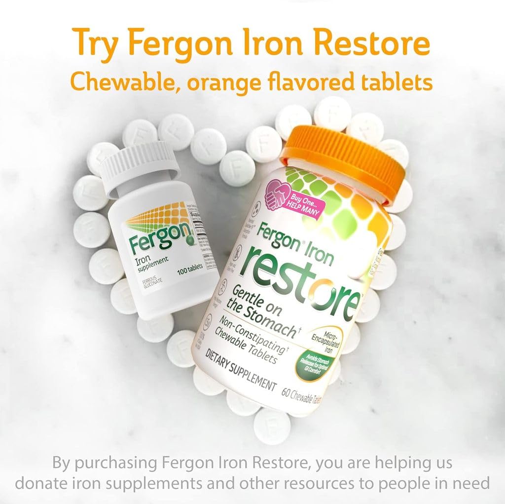 Fergon etiqueta informativa con ingredientes y beneficios para la salud