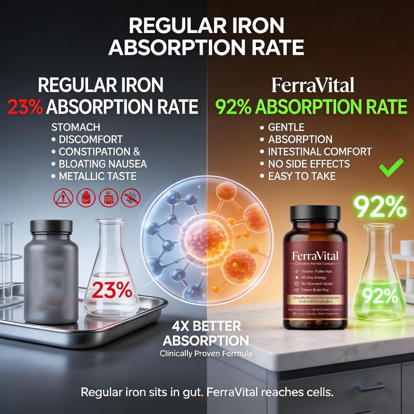 FerraVital en ambiente saludable con frutas y plantas que sugiere bienestar diario